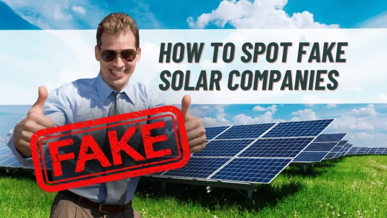 How to spot fake solar companies
