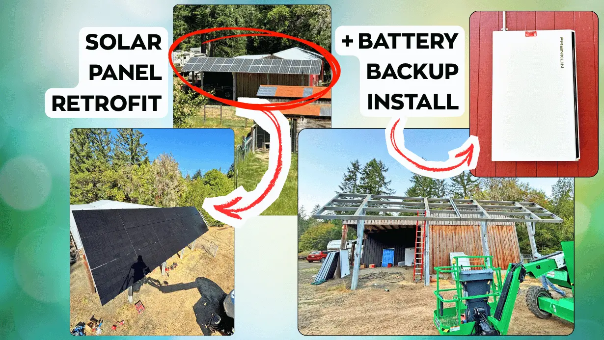 Solar Retrofit + Battery Backup Upgrade in Roseburg, Oregon
