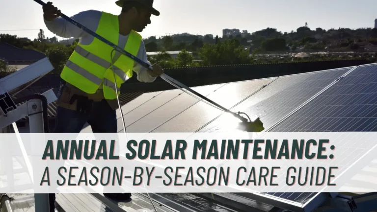 Annual Solar Maintenance A Season-by-Season Care Guide
