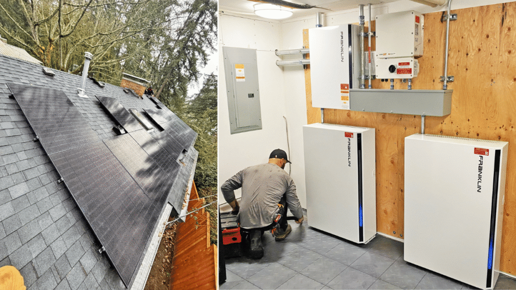 Solar panels and battery backup for family in Lake Oswego, Oregon