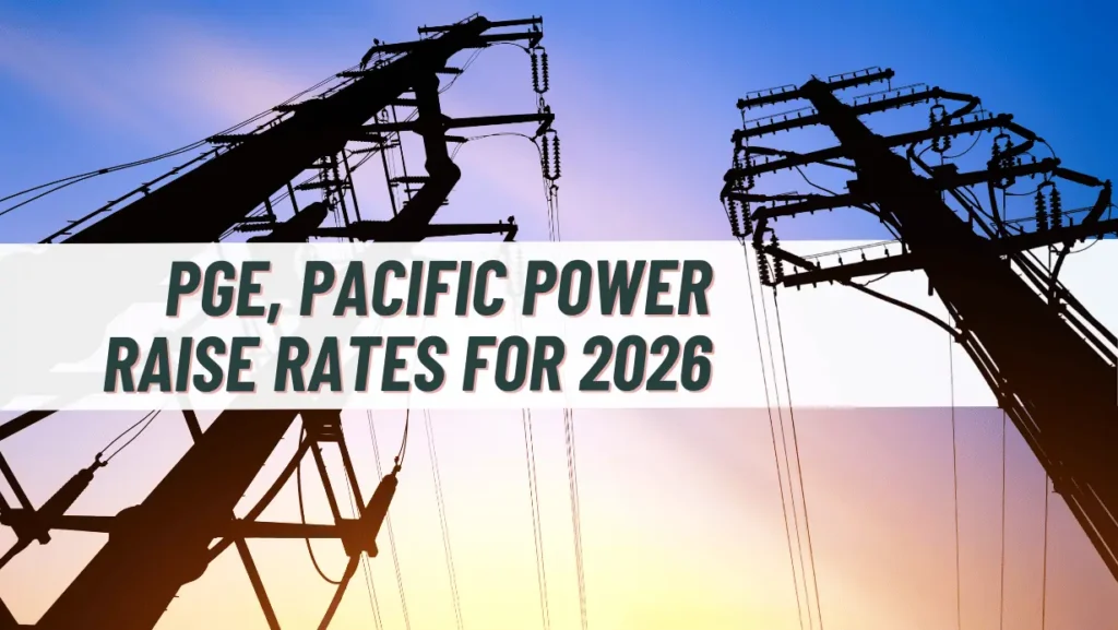PGE, Pacific Power Raise Rates for 2026