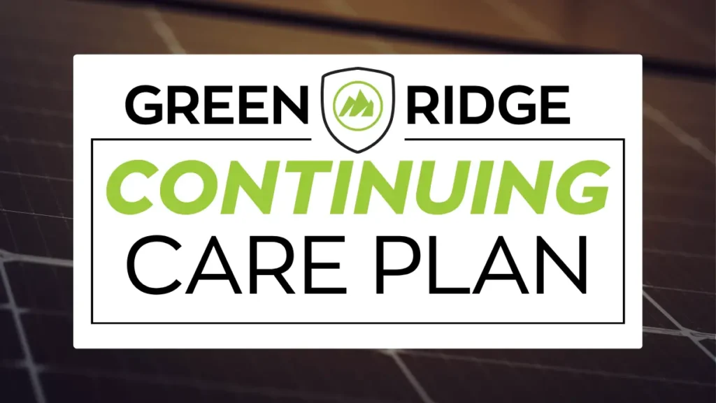 Green Ridge Solar Continuing Care Plan Logo with Background