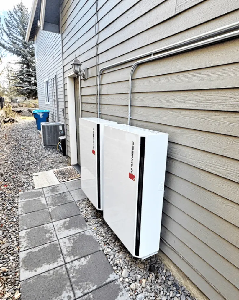 Solar panels and battery backup added to existing system in Bend, Oregon.